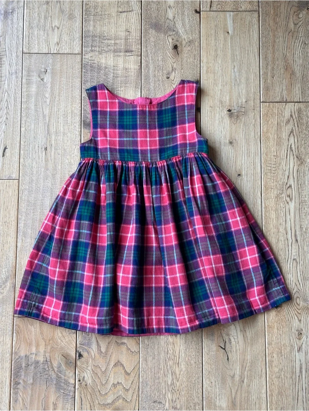Mini Boden Sleeveless Plaid Dress size 2-3